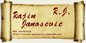 Rajin Janošević vizit kartica